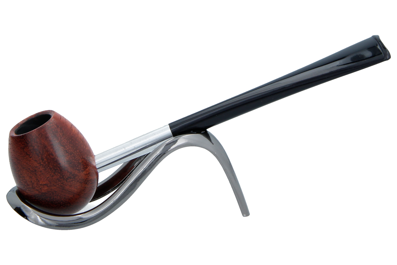 Smoke-King Straight Smoking Pipe African Poa Rosa Wood Egg Bowl