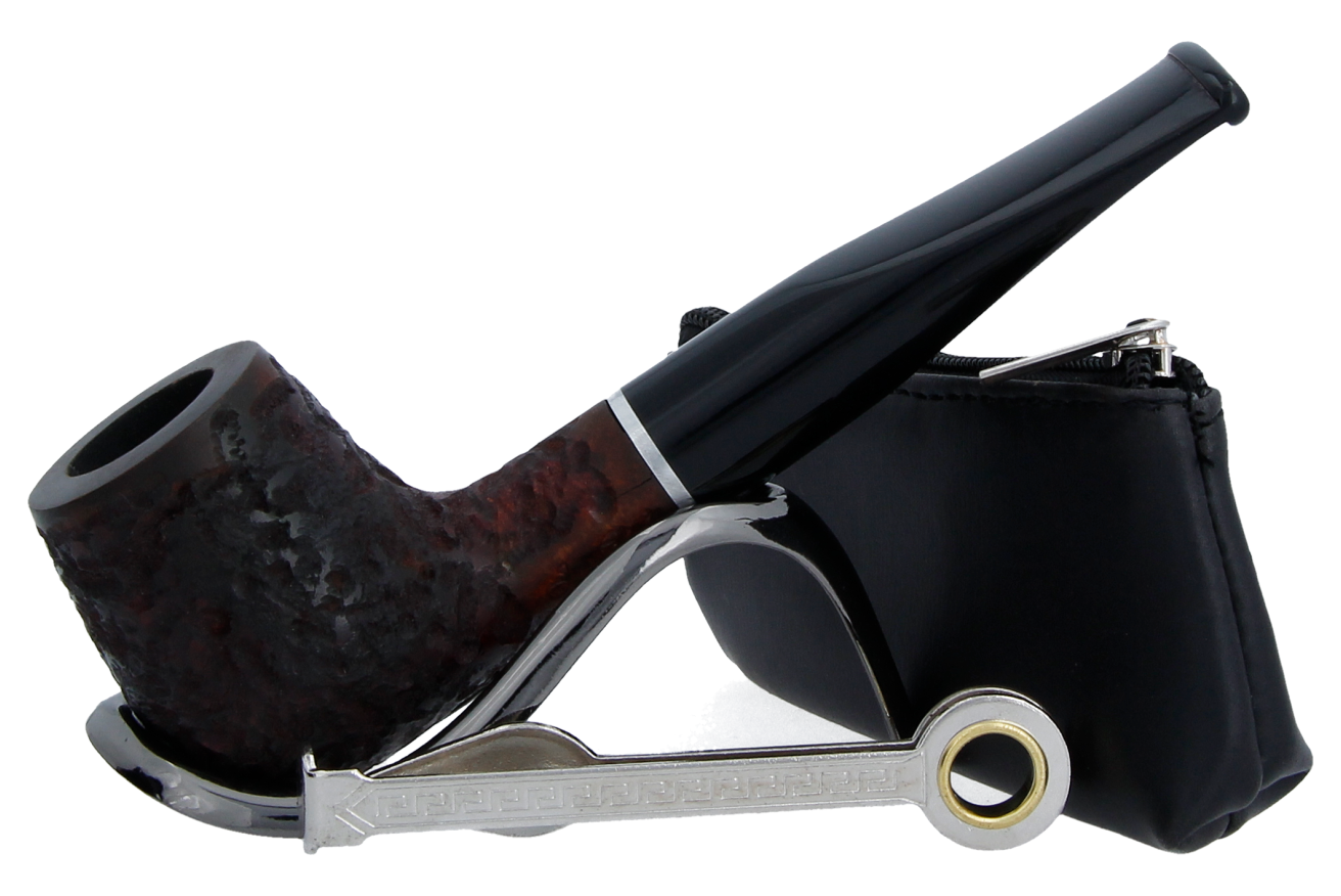 Smoke-King Pipe Smoker’s Starter Kit with Black Leather Pouch