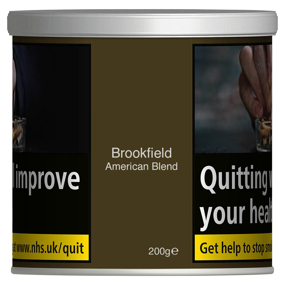 Brookfield American Blend Cigarette Tubing Tobacco 200g Tub