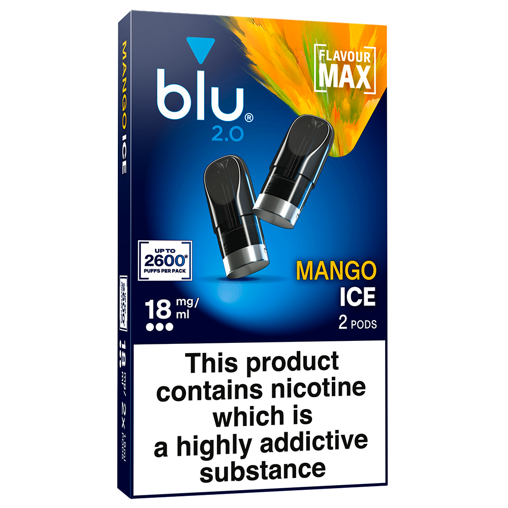 Blu 2.0 Mango Ice Vape Pods 18mg 2 Pack