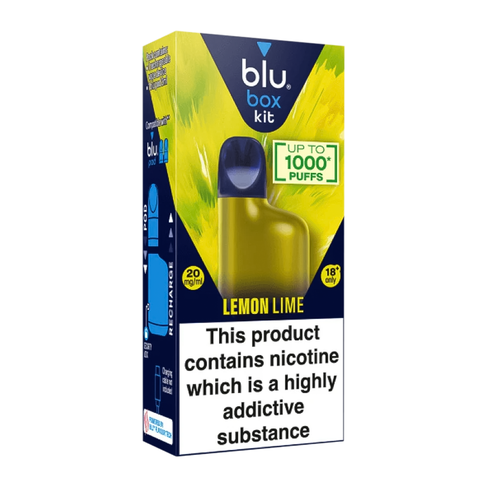 Blu Box Rechargeable Vape Kit Lemon Lime Pod 2ml