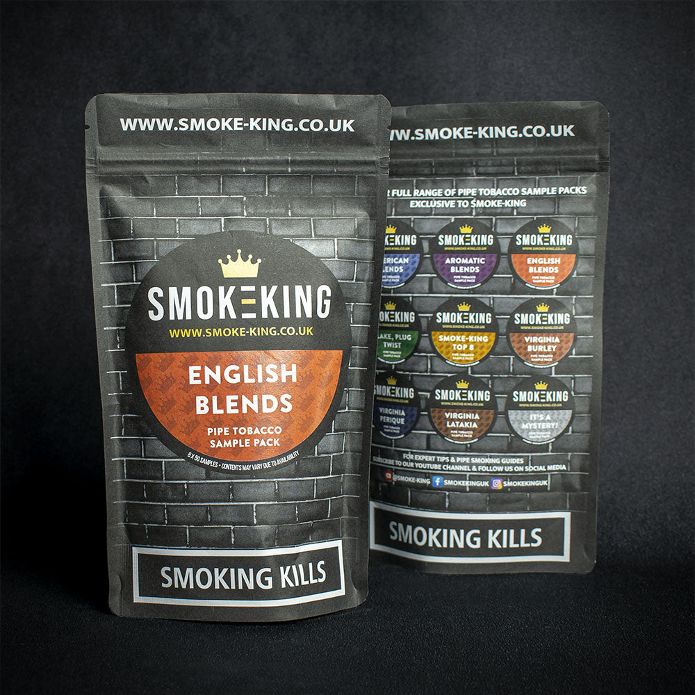 Smoke-King English Blends Pipe Tobacco Sampler Pack 8 x 5g