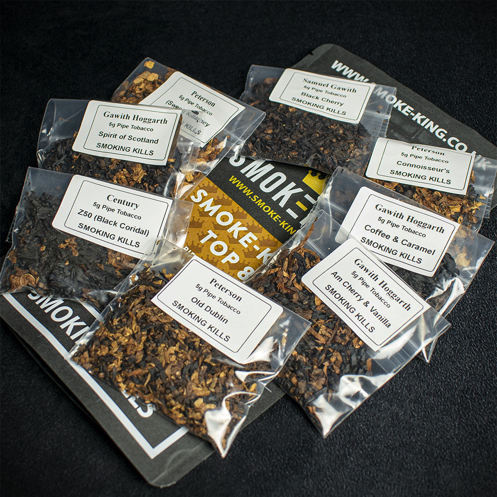 Smoke-King 8 Top Sellers Pipe Tobacco Sampler Pack 40g - Image 3