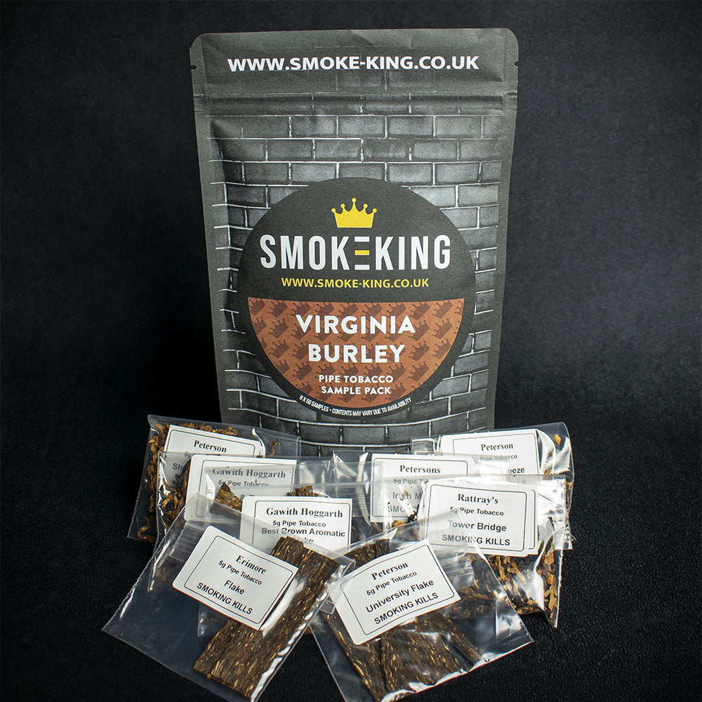 Smoke-King Virginia Burley Pipe Tobacco Sampler Pack 8 Samples - Image 2