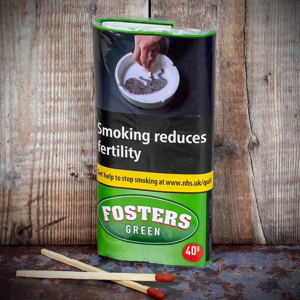 Fosters Green Menthol Shag Rolling Tobacco 40g Pouch