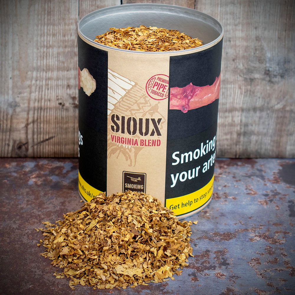SIOUX Volume Virginia Shag Pipe Tobacco 50g Can