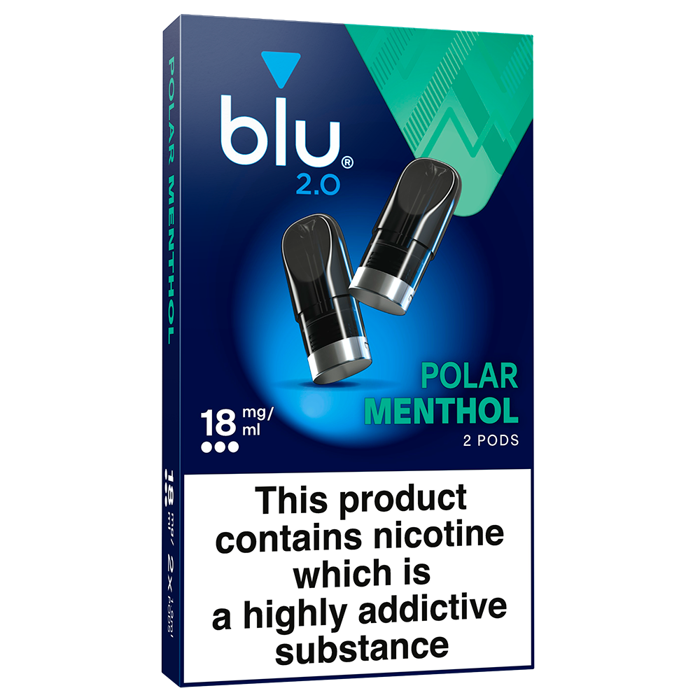 Blu 2.0 Polar Menthol Vape Pods 18mg/ml 2 Pack