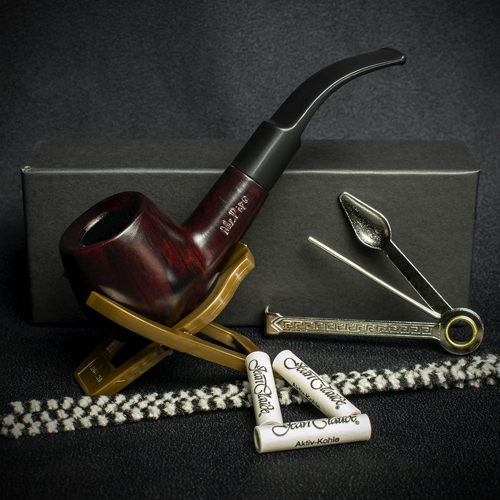 Mr Pipe Beginners Briar Smoking Pipe Starter Set - Image 2