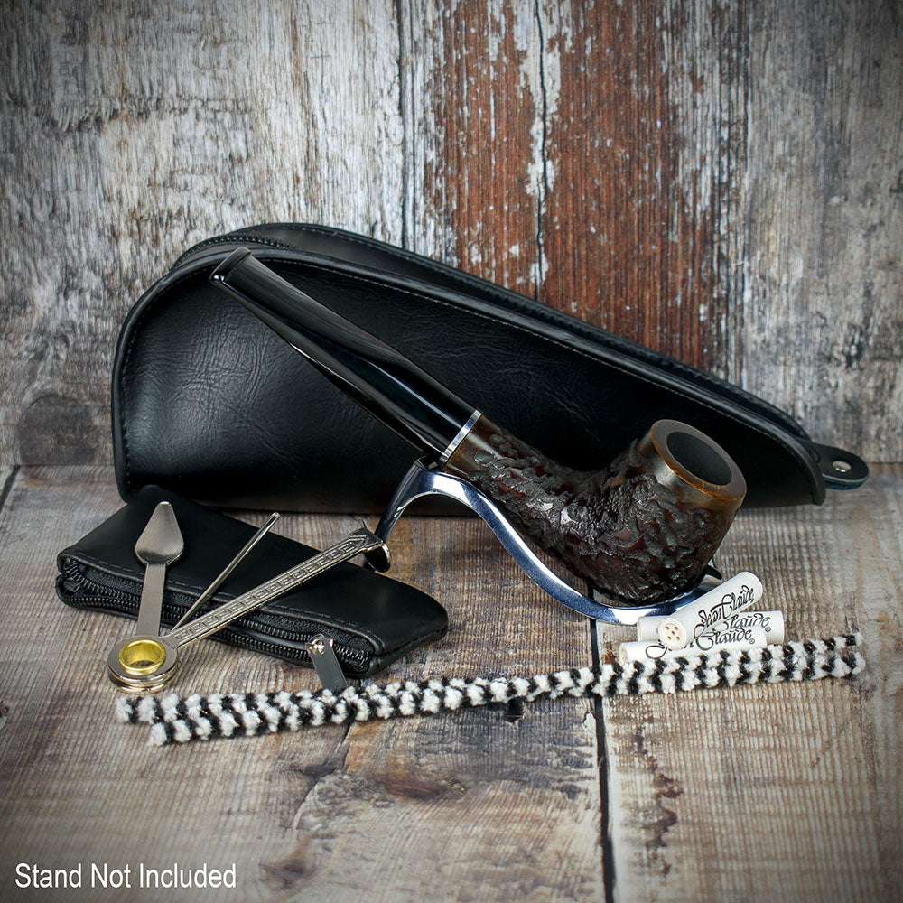 Smoke-King Pipe Smoker's Starter Kit with Black Leather Pouch - Image 3