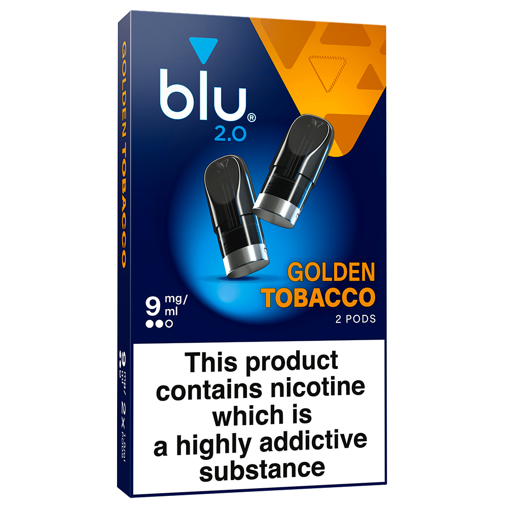 Blu 2.0 Golden Tobacco Vape Pods 9mg 2 Pack